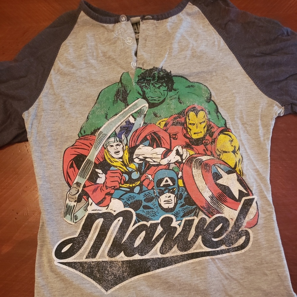 Marvel Graphic Baseball Tee